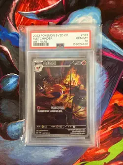 2023 Pokemon Fletchinder 073/071 AR sv2D Clay Burst Korean Art Rare PSA 10 GEM - Image 1