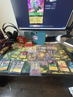 Lorcana Disney TCG Lot (foils, Rares, Event Cards, Card Mat And Boxes, Pins) - Image 3