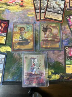 Lorcana Disney TCG Lot (foils, Rares, Event Cards, Card Mat And Boxes, Pins) - Image 4