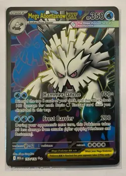 Pokemon Mega Abomasnow EX 157/132 Me01: Mega Evolution Holo Ultra Rare 350HP - Image 1