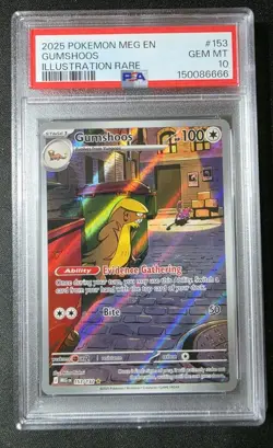 Pokemon - Gumshoos IR - Mega Evolution #153 - PSA 10 - Image 1