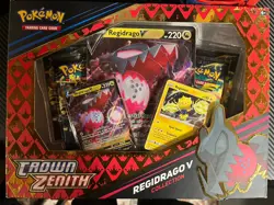 Pokemon TCG Crown Zenith Regidrago V Collection Box NEW SEALED 4 Booster Packs 820650851834 - Image 1