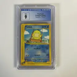 CGC 9 Psyduck 104/147 Aquapolis 2003 Common Nintendo Pokemon Card - Image 1