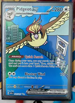 Pokemon TCG Pidgeot EX 225/197 Obsidian Flames Special Illustration rare NM - Image 1