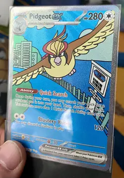 Pokemon TCG Pidgeot EX 225/197 Obsidian Flames Special Illustration rare NM - Image 3