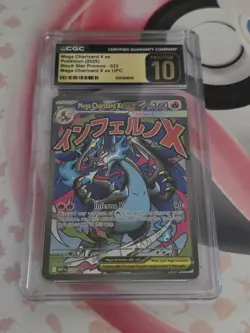 Pokemon TCG Mega Charizard X EX #23 Black Star Promo CGC Pristine 10 - Image 1