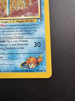 Misty's Tentacruel 1st Edition Gym Heroes 10/132 Holo *W/ SWIRL* Pokemon TCG - Image 4