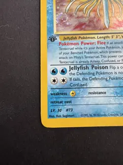Misty's Tentacruel 1st Edition Gym Heroes 10/132 Holo *W/ SWIRL* Pokemon TCG - Image 5