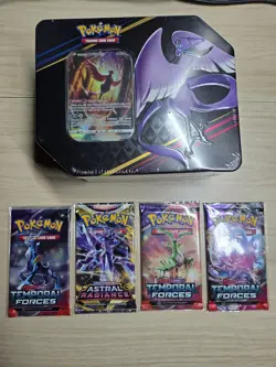 Pokemon TCG - Crown Zenith Tin - Galarian Articuno - New Sealed & 4 Sealed Packs - Image 1