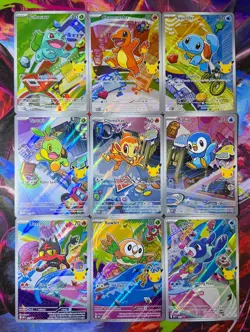Pokemon TCG: Set of 9 First Partner Illustration Collection Series 1 - Image 1