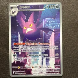 Pokemon Crobat IR Illustration Rare 093/086 Chaos Rising English NM in Hand - Image 1