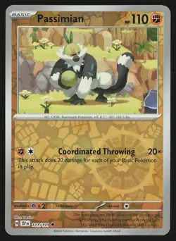 SV08: Surging Sparks Passimian #111/191 Reverse Holo Pokemon Card - Image 1
