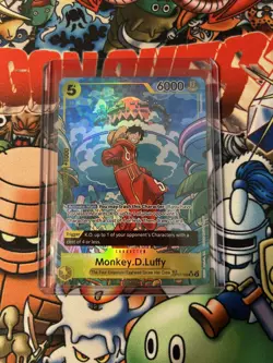 Bandai One Piece Card Game Monkey D. Luffy OP07-109 Two Legends SR Alt Foil - Image 1