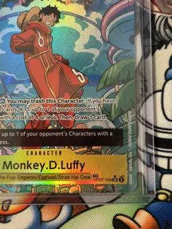 Bandai One Piece Card Game Monkey D. Luffy OP07-109 Two Legends SR Alt Foil - Image 2