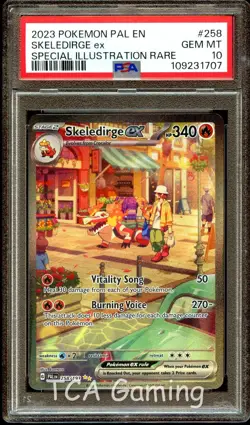 PSA 10 GEM MINT Skeledirge Ex 258/193 SPECIAL ILLUSTRATION RARE Pokemon Card 707 - Image 1