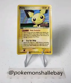 Pichu 21/108 - Power Keepers *LP* STAMPED Reverse Holo Pokemon Card - Image 1