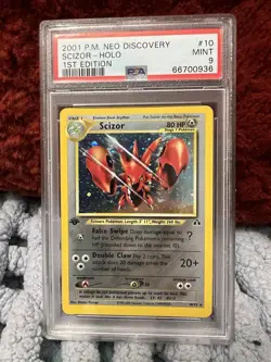 1st Edition Scizor Neo Discovery Psa 9 10/75 Holo Rare Wotc Cgc BGS Pokemon Card - Image 1