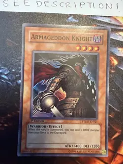 Armageddon Knight PTDN-EN021 LP/MP 1st Edition Super Rare YuGiOh! Card - Image 5