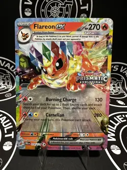 Flareon ex - (Prismatic Evolutions Stamp) 014/131 Miscellaneous Cards & Products - Image 1
