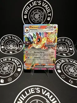 Flareon ex - (Prismatic Evolutions Stamp) 014/131 Miscellaneous Cards & Products - Image 2