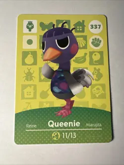337 Queenie Amiibo Card 337 Series 4 Animal Crossing Nintendo Switch NA Region - Image 1