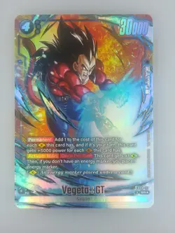 Vegeta : GT FB09-117 Alternate Art Dual Evolution Dragon Ball Card English - Image 1