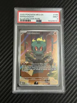 Pokemon TCG Marshadow Mega Evolution Illustration Rare 146/132 PSA 9 - Image 1