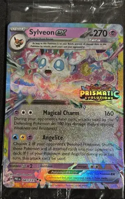 Sylveon ex 041/131 Prismatic Evolutions Stamp Holo SEALED Pokemon TCG NM Promo - Image 1