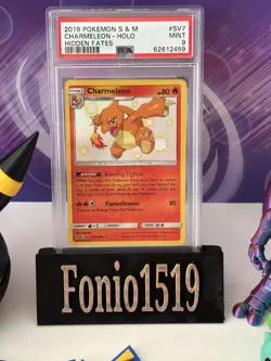 Pokemon TCG Charmeleon Hidden Fates Holo PSA 9 SV7/SV94 baby shiny UK seller - Image 2