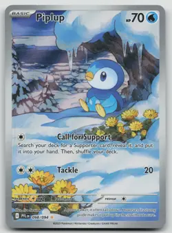 Pokemon TCG Piplup Illustration Rare 098/094 Near Mint Phantasmal Flames - Image 1