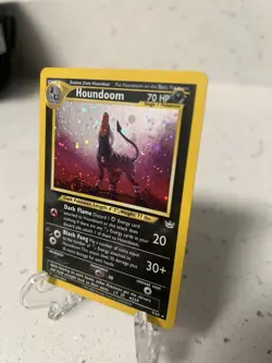 Pokemon Houndoom Double Holo Neo Revelation 8/64 Swirl - Image 3