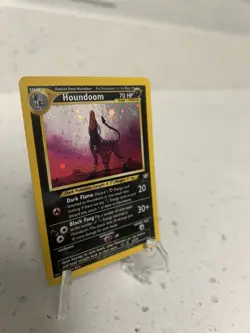 Pokemon Houndoom Double Holo Neo Revelation 8/64 Swirl - Image 4