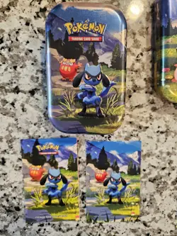 Ascended Heroes Mini Tin EMPTY Lot Of 5 Pokemon TCG Stickers And Art Included🔥 - Image 2