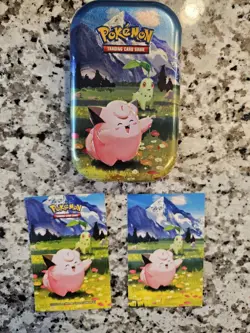 Ascended Heroes Mini Tin EMPTY Lot Of 5 Pokemon TCG Stickers And Art Included🔥 - Image 3