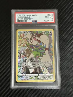 Pokemon TCG Smeargle TG10/TG30 Ultra Rare Trainer Gallery PSA 10 - Image 1