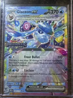 Glaceon EX 026/131 Stamped Promo, Prismatic Evolutions, Double Rare, Pokemon TCG - Image 1