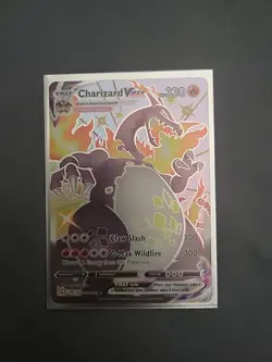 Pokemon TCG Charizard VMAX Shining Fates SV107/SV122 Holo Shiny Holo Rare - Image 1