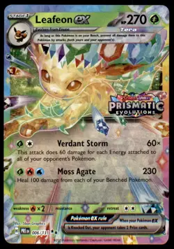 Leafeon ex 006/131 Holo Prismatic Evolutions Stamp Promo Pokemon NM - Image 1