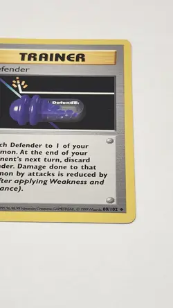 Pokemon WOTC Trainer 1st Edition Defender Shadowless 80/102 - Image 4