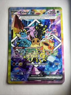 Eevee EX Holo ART Card, Full Art, This Is NOT A Pokemon Game Card - Image 1