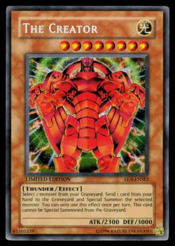 The Creator - EEN-ENSE2 LP Secret Rare Elemental Energy Yu-Gi-Oh Limited - Image 1