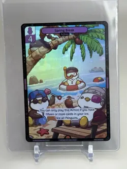 2025 San Diego Comic-Con Pudgy Penguin Vibes TCG Spring Break Promo Card - Image 1