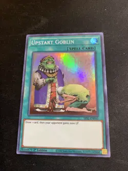 Yugioh 1x Upstart Goblin SESL-EN043 Super Rare NM - Image 1