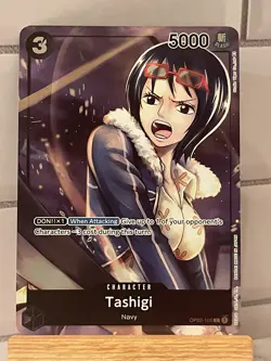 One Piece Card Game Paramount War English OP02-105 Tashigi Alternate Art - Image 1
