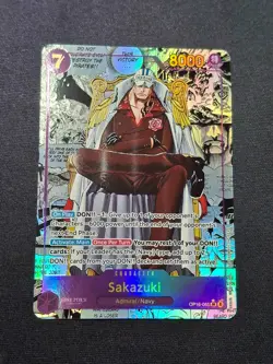 Bandai One Piece Card Game Sakazuki OP16-065 Manga Alt Art Holo English - Image 1