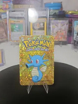 Horsea 116 Pokemon Vending Prism Holo Sticker Card Nintendo - Image 1