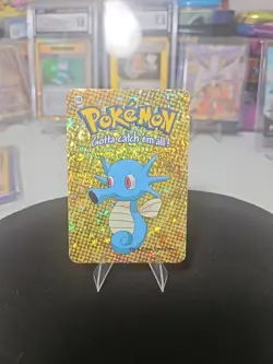 Horsea 116 Pokemon Vending Prism Holo Sticker Card Nintendo - Image 3