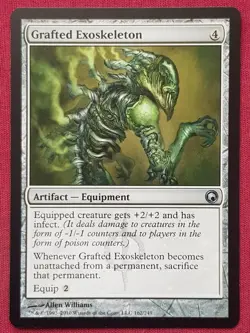 Magic The Gathering SCARS OF MIRRODIN GRAFTED EXOSKELETON artifact card MTG - Image 1