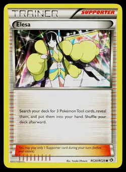 Pokemon Card Elesa RC20/RC25 Legendary Treasures: Radiant Collection Holo - Image 1