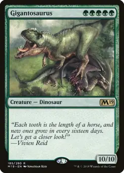 Gigantosaurus M19 #185 Rare Core Set 2019 Magic: The Gathering Near Mint - Image 3
